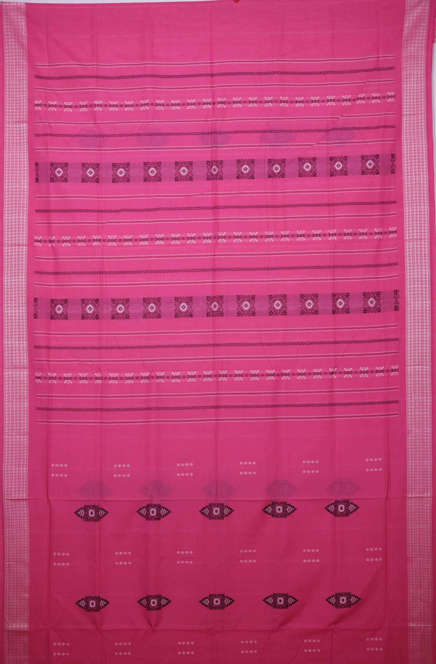 Pink Bomkai Saree