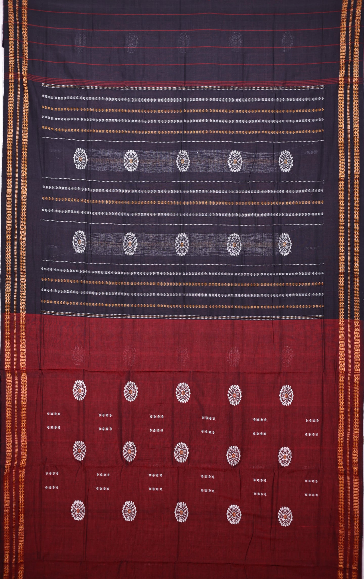 Maroon Bomkai Saree