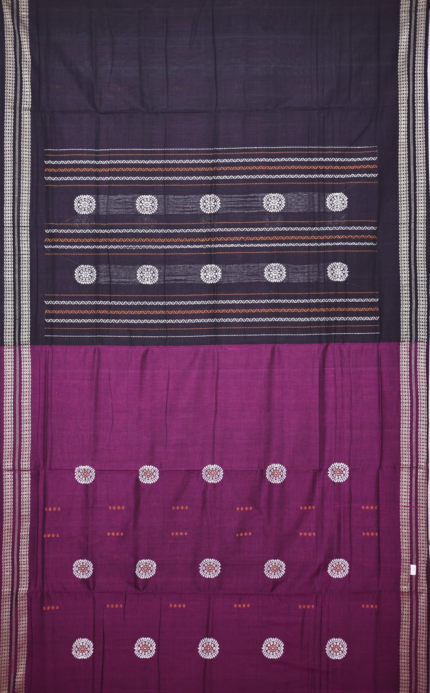 Purple Bomkai Saree