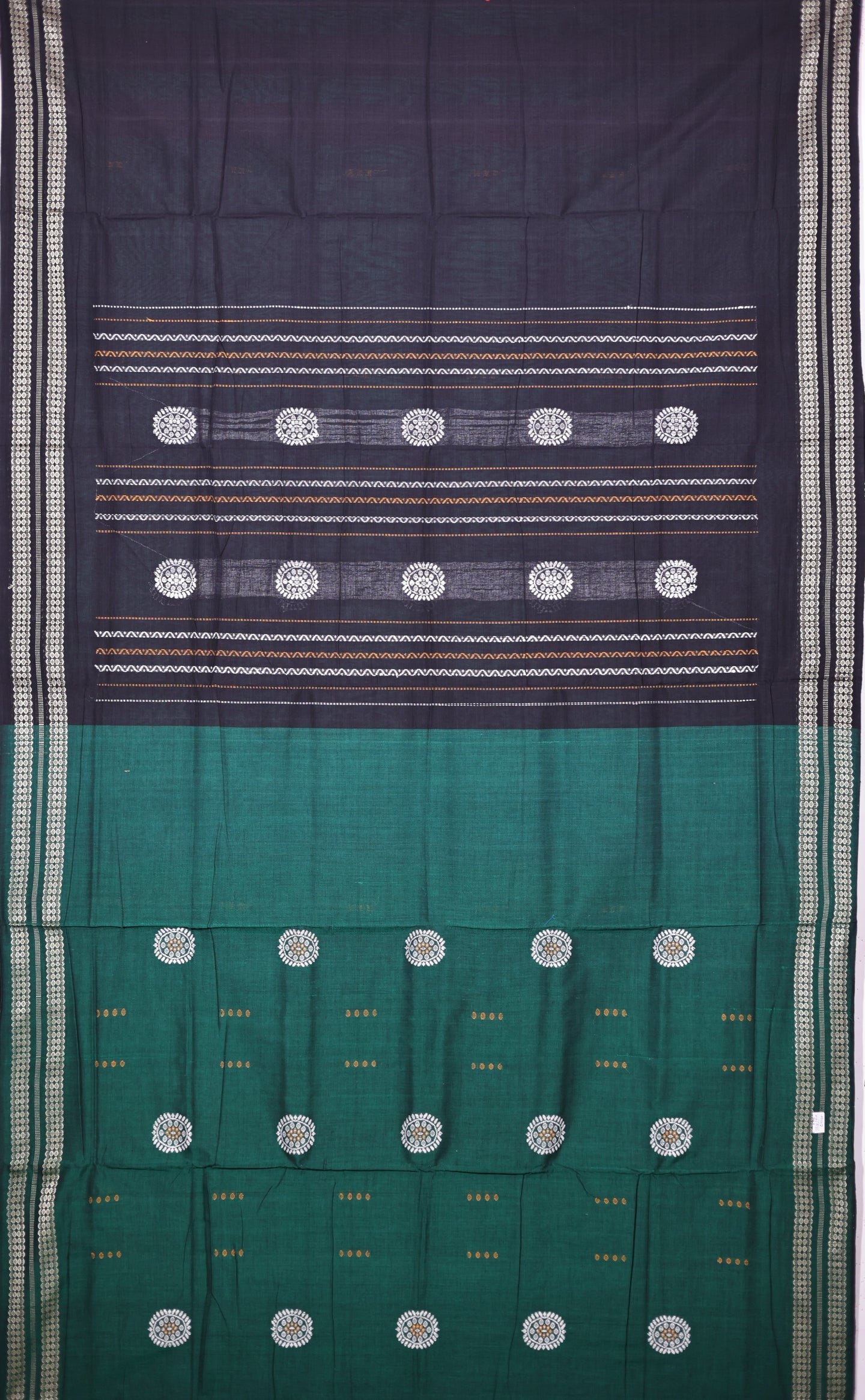 Green Bomkai Saree