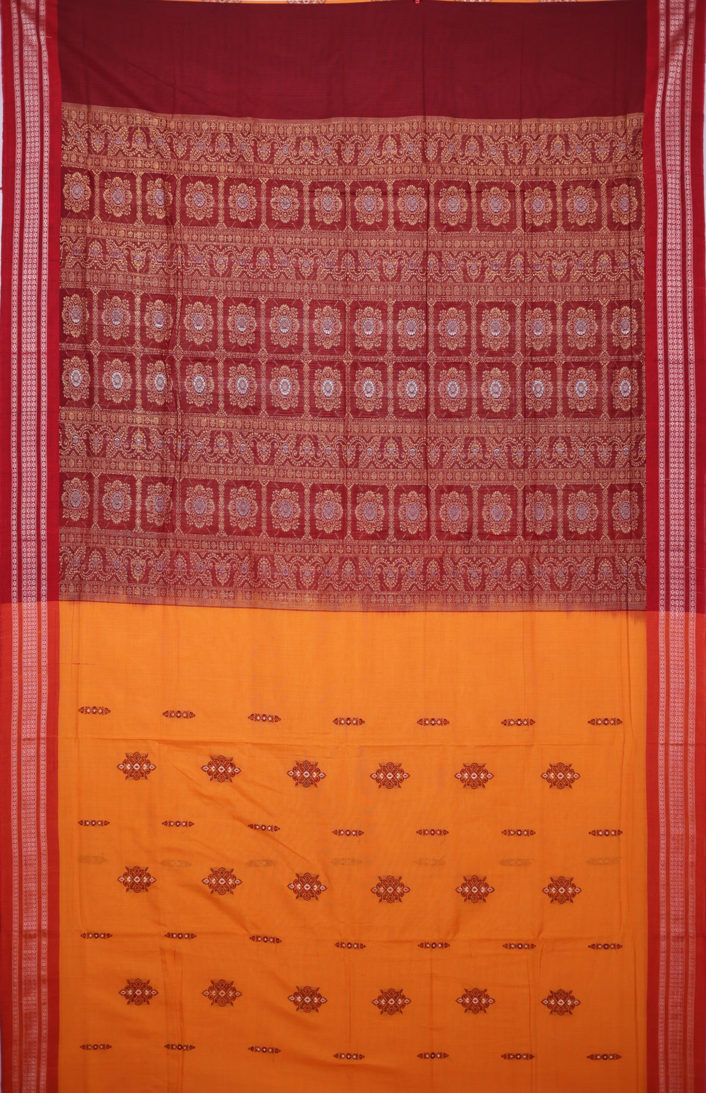 Golen Yellow Bomkai Saree