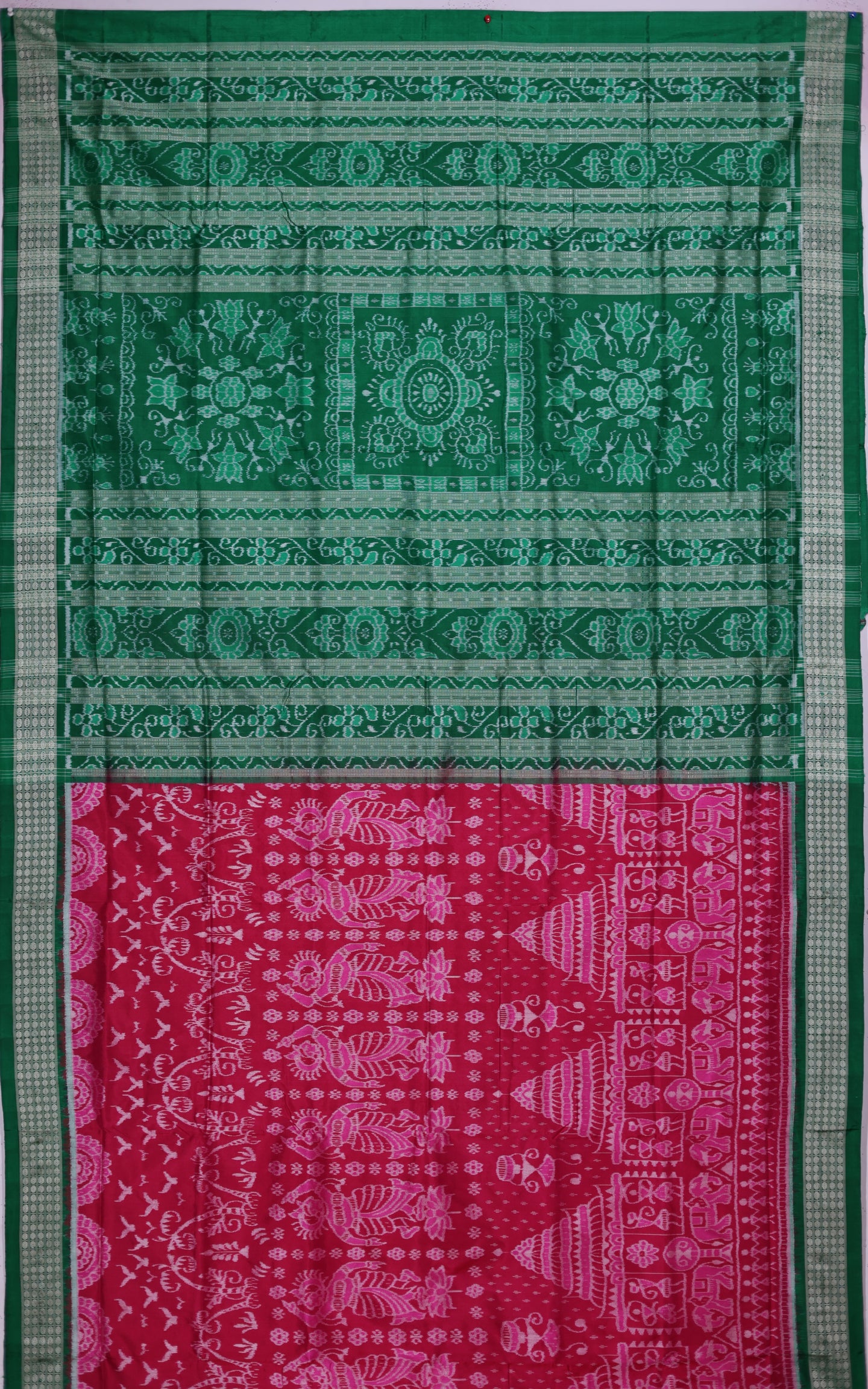 Hot Pink Traditional Body Bandha Saree