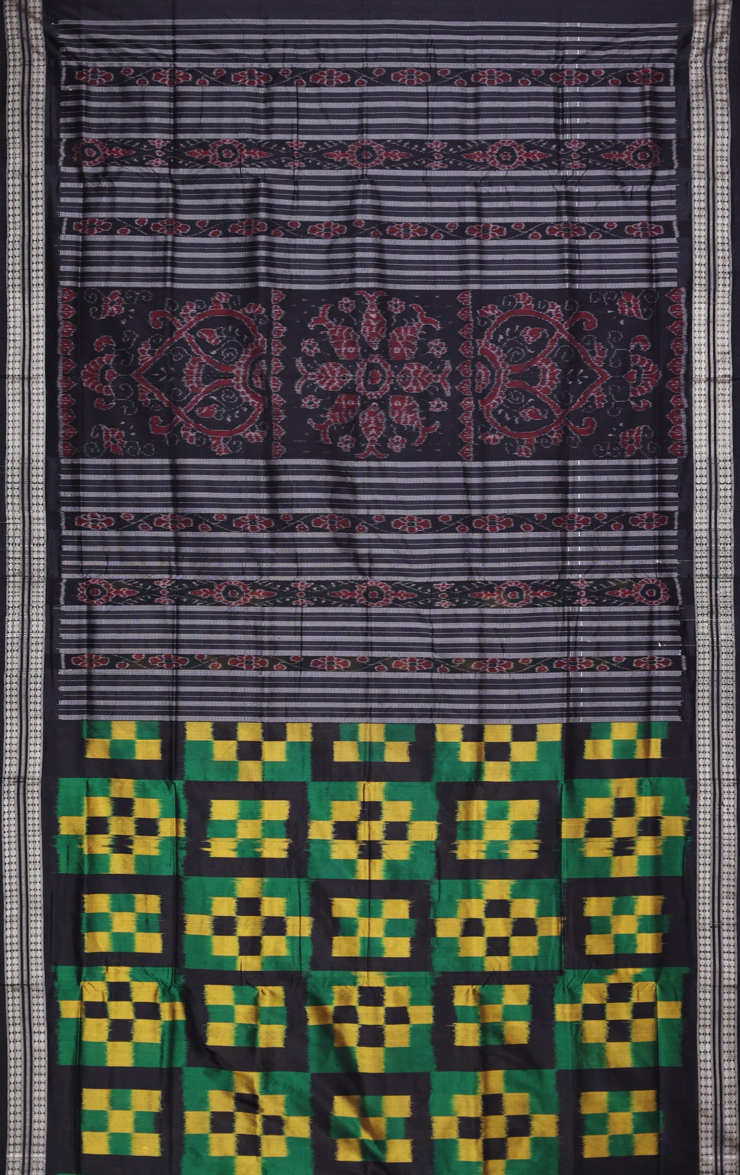 Black Self Border Body Pasapalli Saree