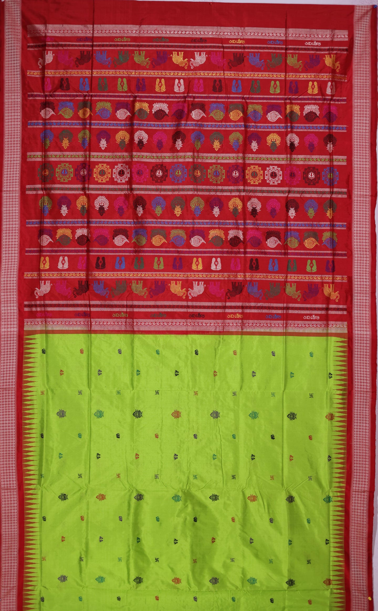 Fresh Green Maha Laxmi Saree