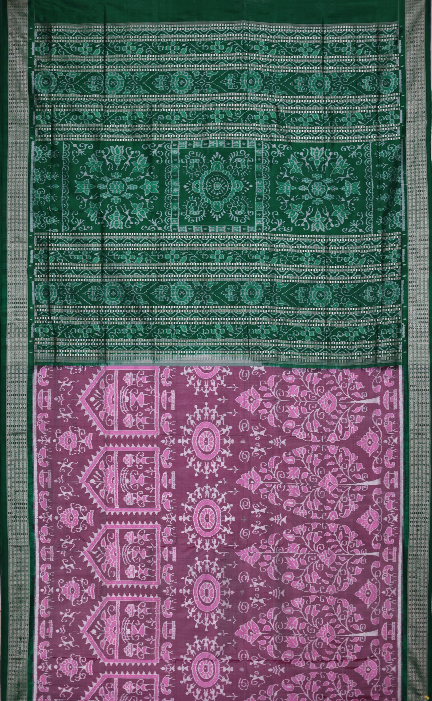 Lavender Blue Teracota Bandha Saree