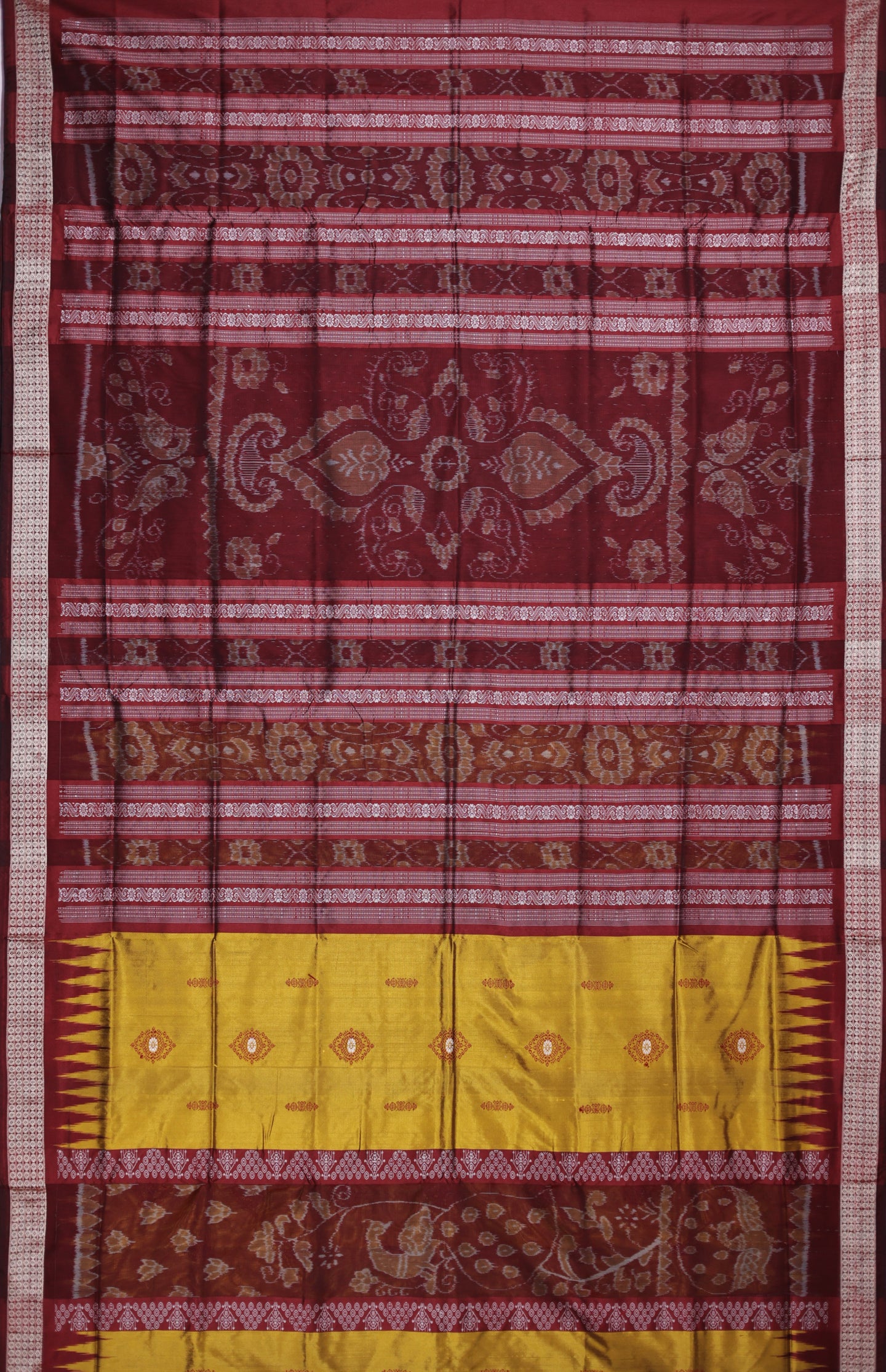 Golden Bomkai Body Bandha Saree