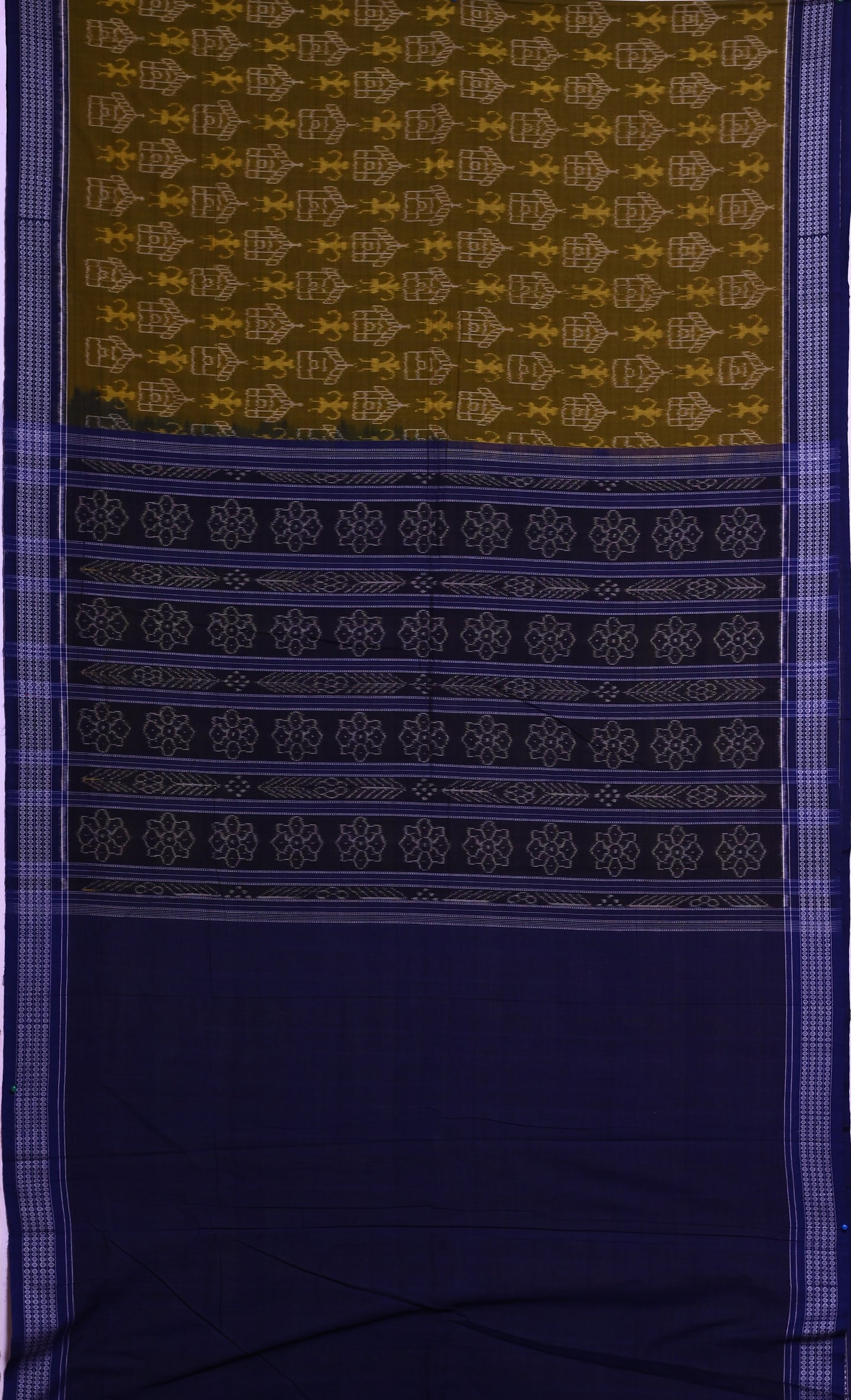 Olive Teracota Bandha Saree