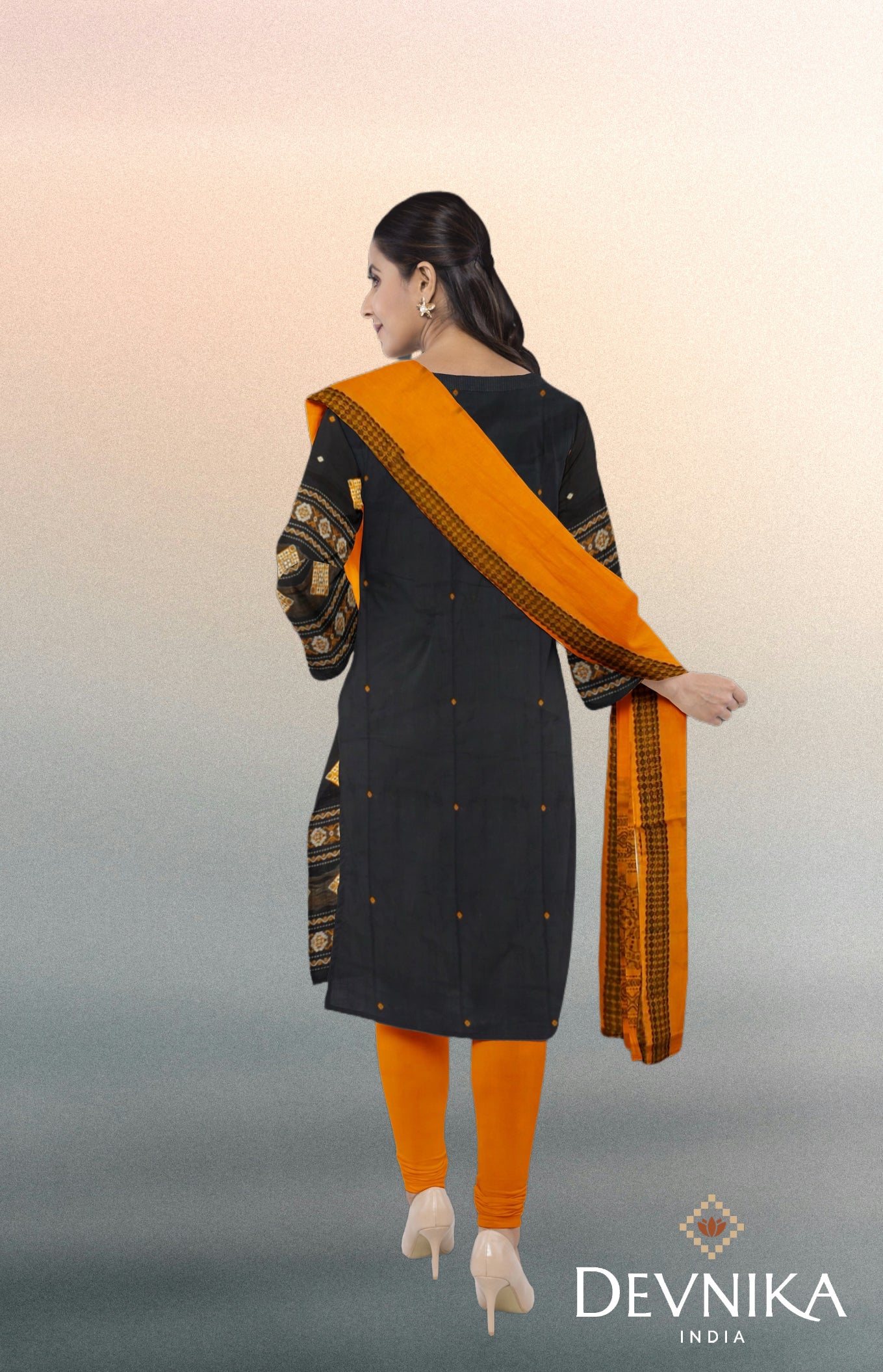 Black Bomkai Dress Set