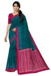 Teal Green  Bandha Sambalapuri Silk Saree | Odisha Handloom GI Tagged | Devnika