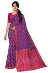 Light Purple Bandha Sambalapuri Tissue Silk Saree | Odisha Handloom GI Tagged | Devnika