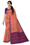 Deep Rust Traditional Body Bandha Saree | Odisha Handloom GI Tagged | Devnika