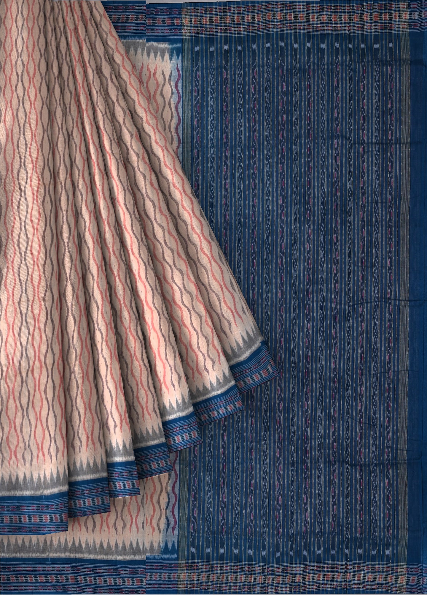 Chandan Traditional Body Bandha Saree | Odisha Handloom GI Tagged | Devnika