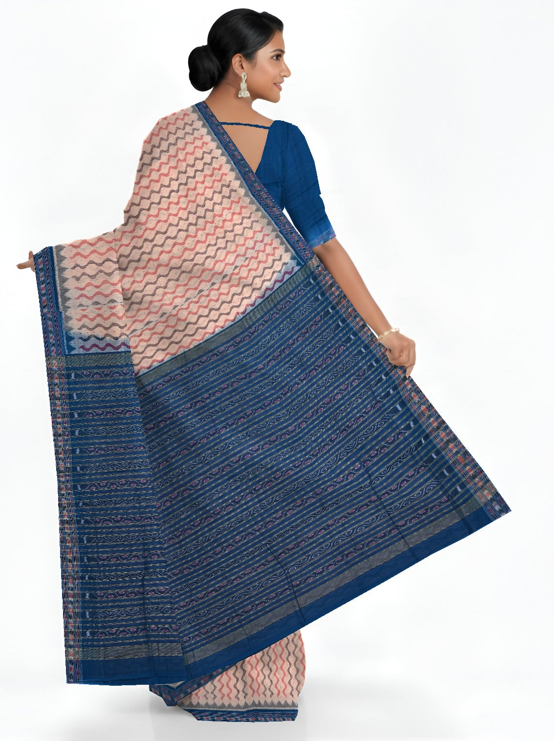 Chandan Traditional Body Bandha Saree | Odisha Handloom GI Tagged | Devnika