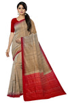 Matha Temple Border Tussar Silk Kotpad Saree | Odisha Handloom GI Tagged | Devnika