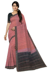 Rose Pink Traditional Body Bandha Saree | Odisha Handloom GI Tagged | Devnika