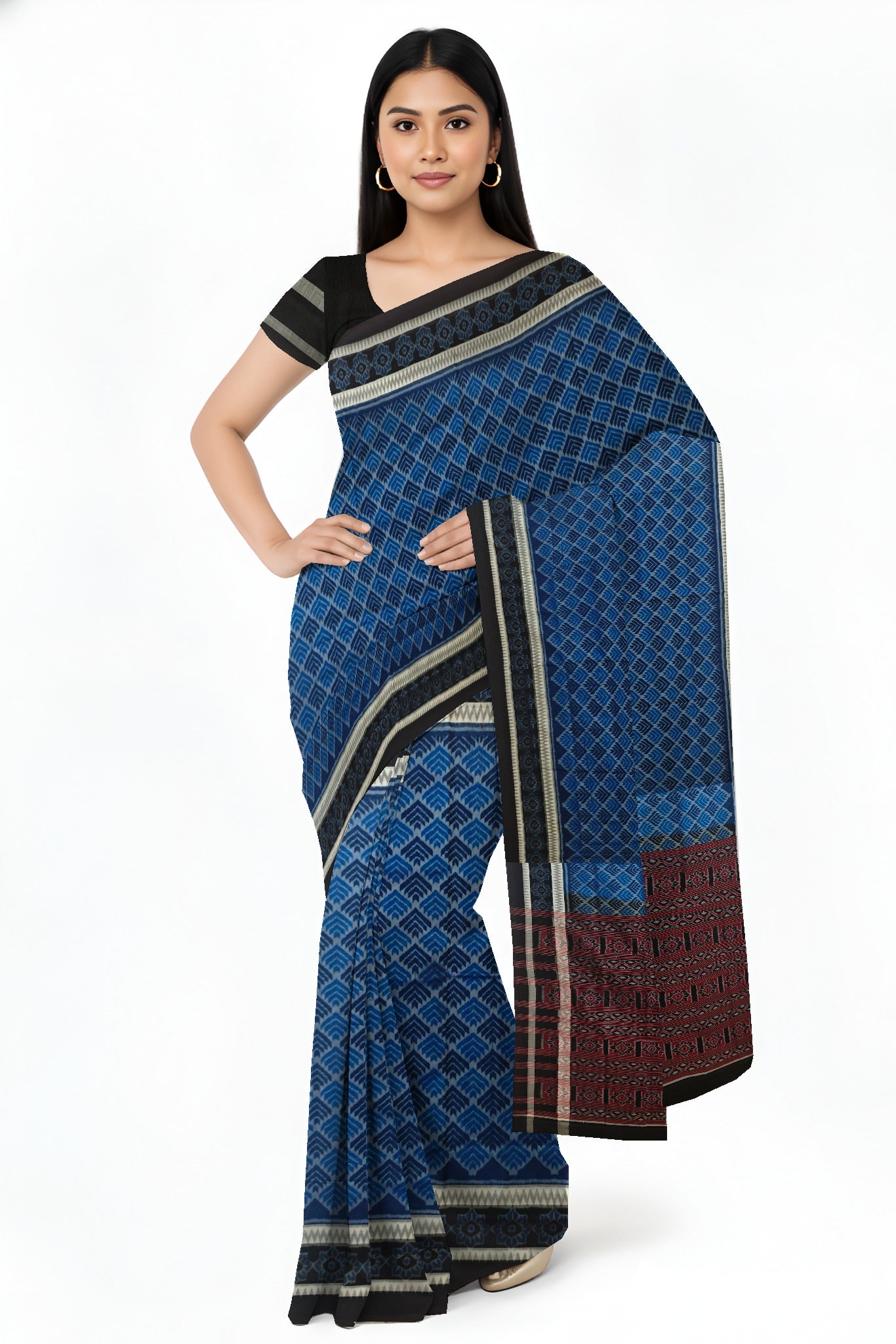 Sumati Traditional Body Bandha Saree | Odisha Handloom GI Tagged | Devnika
