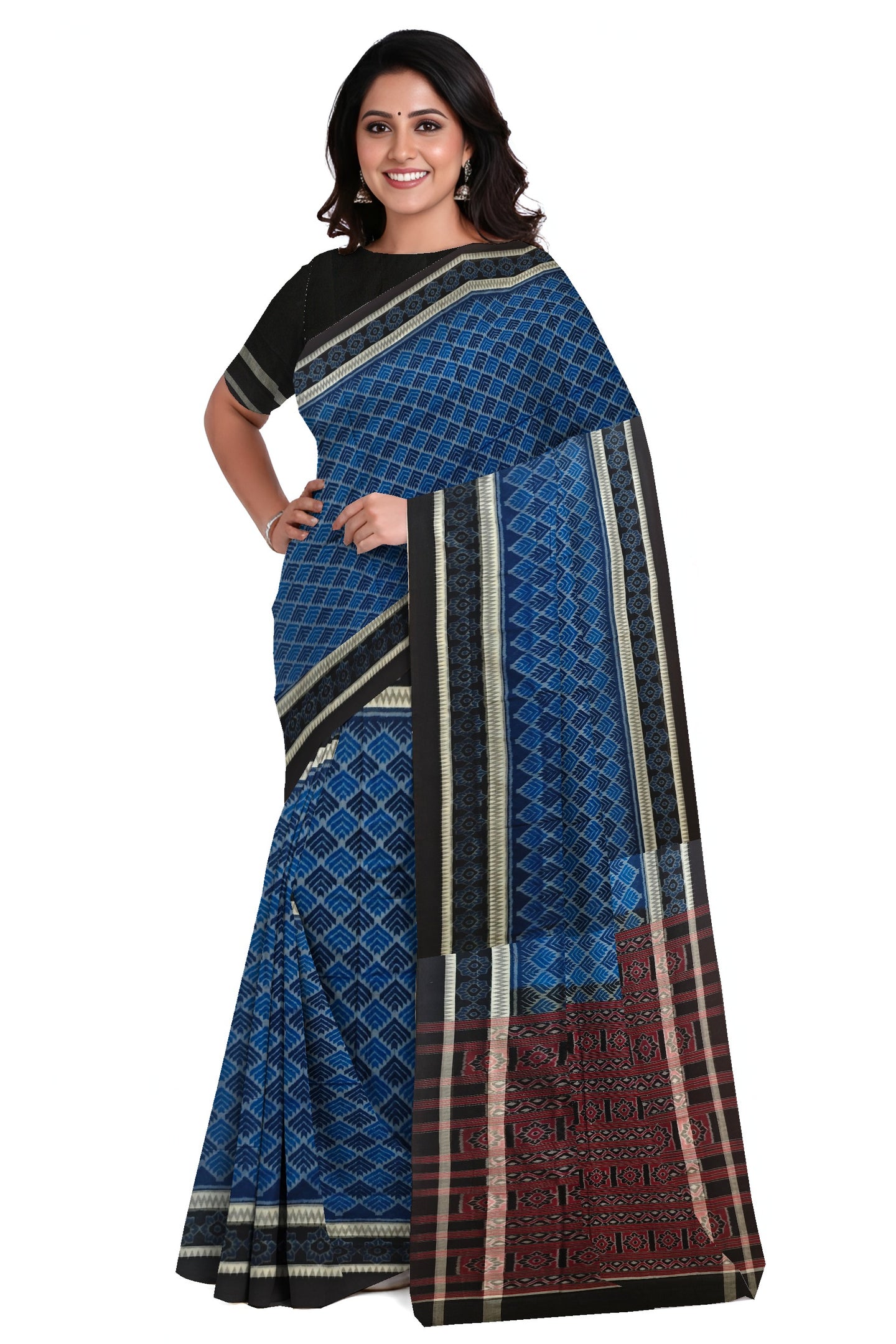 Sumati Traditional Body Bandha Saree | Odisha Handloom GI Tagged | Devnika