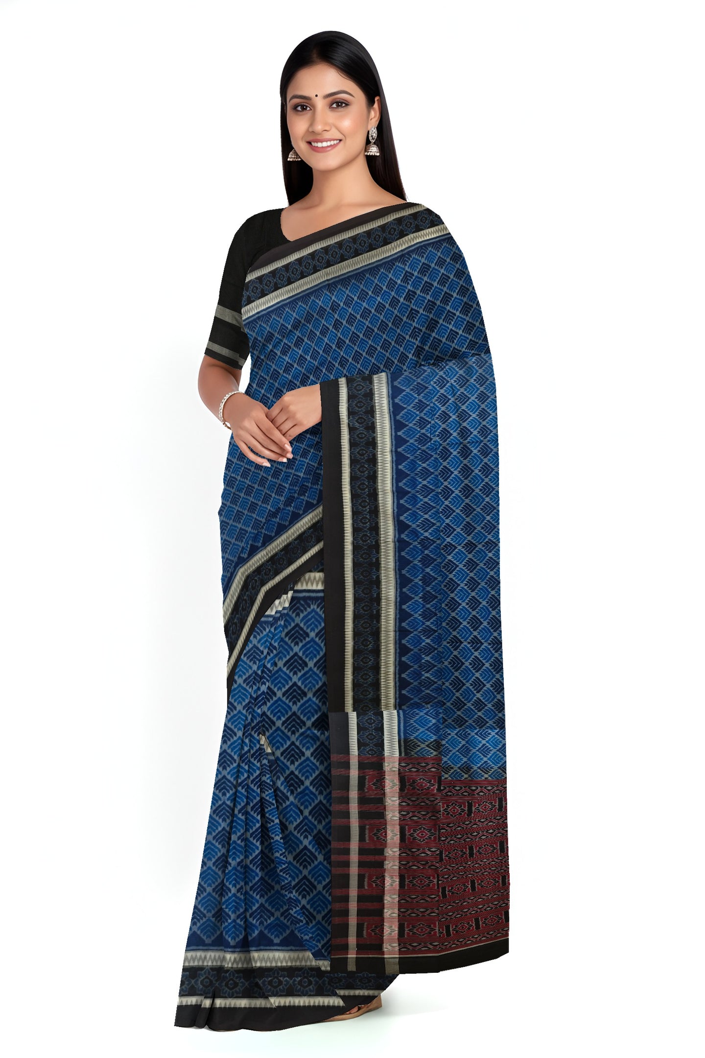 Sumati Traditional Body Bandha Saree | Odisha Handloom GI Tagged | Devnika