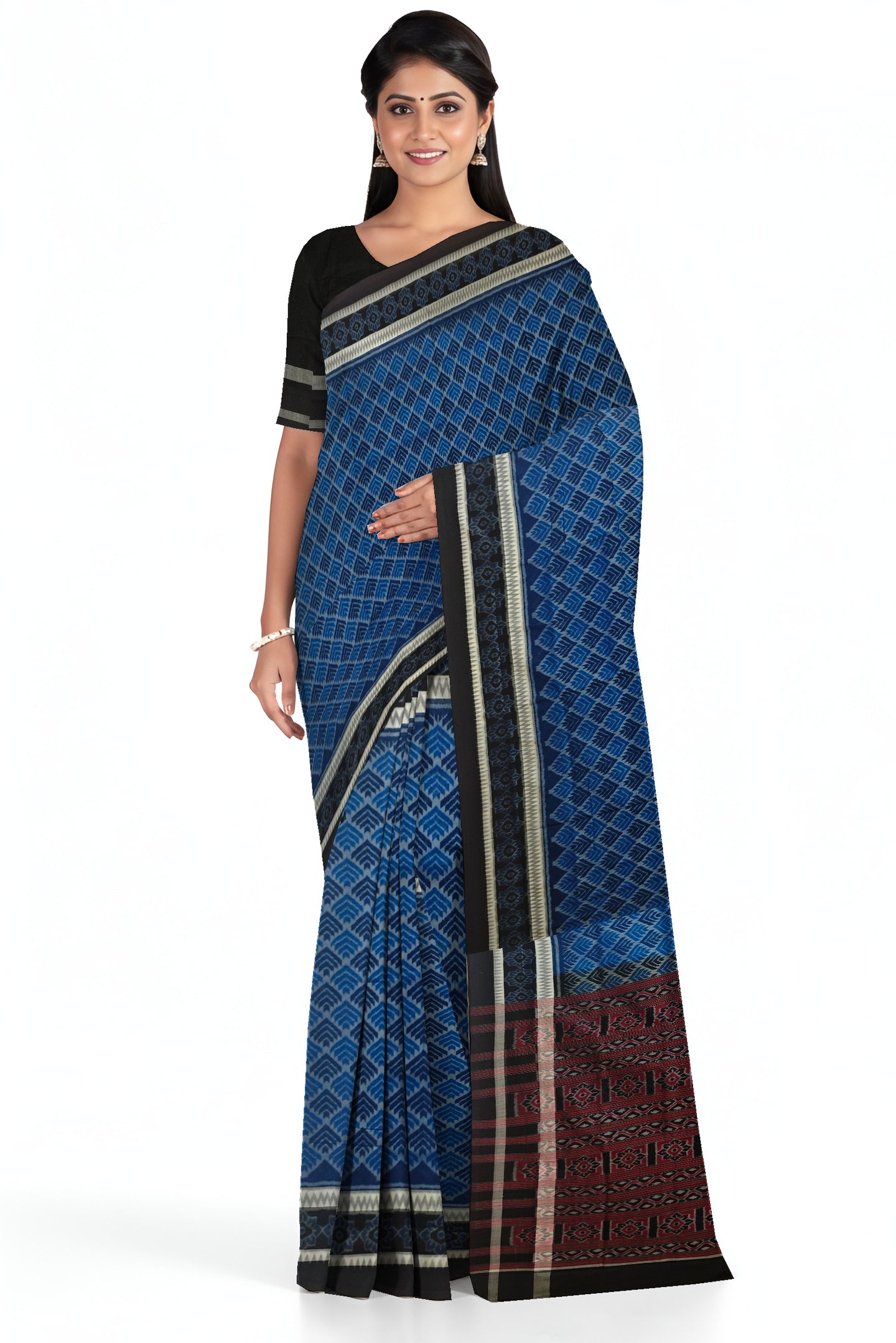 Sumati Traditional Body Bandha Saree | Odisha Handloom GI Tagged | Devnika